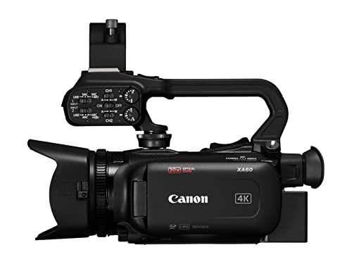 Canon videocamera XA60 4K (UHD Video Camera 20x Zoom, sensore CMOS 1/2,3 pollici, Auto Focus, stabilizzazione 5 assi, HDMI Output, display LCD 3,5 pollici, UVC Streaming)