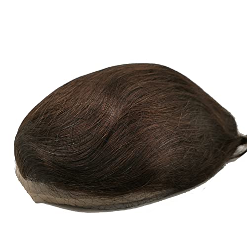 NLW Parrucchino da uomo PU Front Pizzo Toupee Pezzi dei Capelli Umani europei per gli protesi capelli uomo 8×10 pollici sottile 0.06 cm Uomo Parrucca Sistema parrucchino Sostituzione in Marrone scuro…