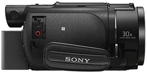 Sony FDR-AX53 Videocamera 4K Ultra HD con Sensore CMOS Exmor R, Ottica Grandangolare Zeiss 26.8 mm, Zoom Ottico 20x, Stabilizzazione Attiva a 5 Assi, Nero