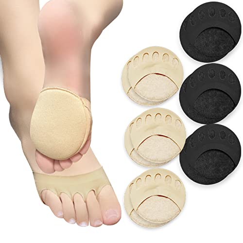 6 Paia Cuscinetti Metatarsali Donna, Cuscinetti per Avampiede in PCuro Cotone, Forefoot Cushion Pads, Cuscinetti per Piedi Allevia L'affaticamento e il Dolore ai Piedi