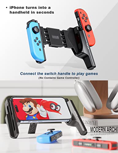 Grefay Mobile Game Controller Smartphone Pubg Gamepad Semplificato Portatile Universale Controller Mobile per Tutti Gli Smartphone iOS iPhone (Senza Joystick)