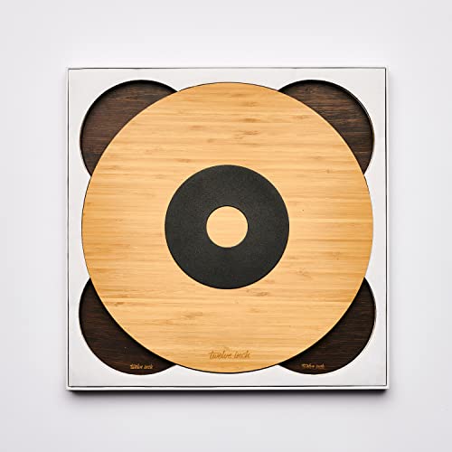 Twelve Inch Original 4ECO Supporto invisibile da parete per album Cover – Per attaccare dischi e custodie per dischi in vinile come decorazione da parete senza cornice (marrone)