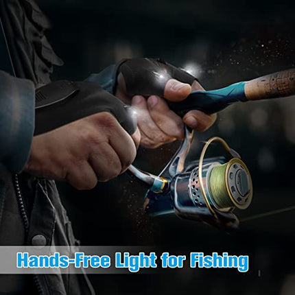 Hinshark Regalo Uomo, Regalo Uomo Compleanno Originale, Ricaricabile Guanti con Luce LED Gadget Utili, Idee Regalo Uomo Regali per Lui/Papà, Regalo Festa del Papà, Idee Regalo Natale Uomo/Donna