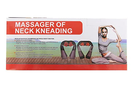 Massaggiatore Cervicale Riscaldato 45°C Massaggiatore Schiena 16 Palline Massaggio e 3 Velocità Regolabili Massaggio Shiatsu Elettrico Profondo con Cavo di Alimentazione 1.8 m Cavo di Auto 1.2 m