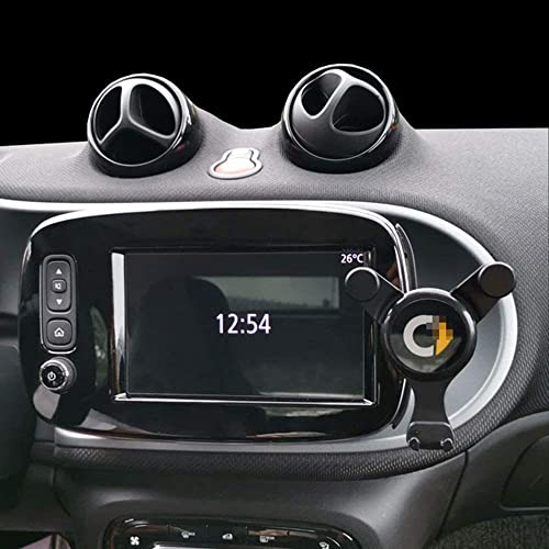 ZHFF Supporto per Telefono da Auto Stile Navigazione per Smart 453 Fortwo Forfour 2015-2019 Staffa GPS Supporto Nascosto Navigazione Decorazione Interna Staffa per Telefono Cellulare