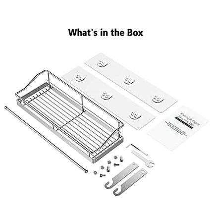 ZB ZealBoom Portarotolo Cucina Autoadesivo Scottex con Acciaio Inossidabile Spezie Mensola Bagno Carta Lgienica Doccia Asciugamano per Bagno