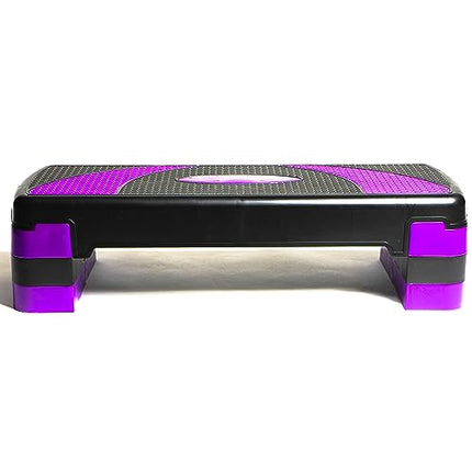 PRISP Step da Aerobica Personalizzabile 78cm, 3 Altezze (10/15/20cm), Compatto pedana Step Ideale per Ginnastica in casa e Allenamento Fitness; Stepper Aerobic; 78 x 28 cm