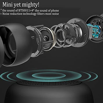 Momoho Mini Cassa Bluetooth, Altoparlante Bluetooth Portatile Speaker piccola Aggiornato BTS0011 per Interni, Esterni e Viaggi (Nero)