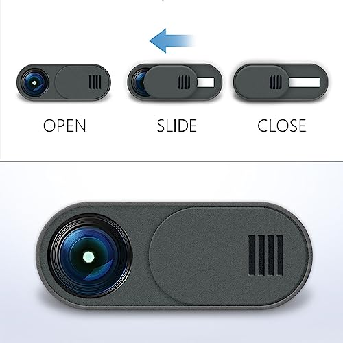 LABUYI 2 Pezzi Webcam Cover,Copri Webcam PC Portatile,Copri Webcam Slider,Copri Telecamera PC,Sticker Copertura Webcam Accessori PC Portatile,per Laptop,Smartphones,Mac,Tablet,Tesla Modelle 3/Y