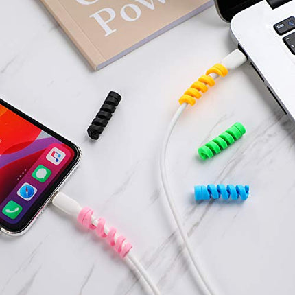 Frienda 30 Pezzi Accessorio di Protezione del Telefono Protezioni per Cavi di Ricarica Simpatici Protettori per Caricabatterie Protezione del Cavo Caricatore USB Salva-Cavo per Le Linee Dati