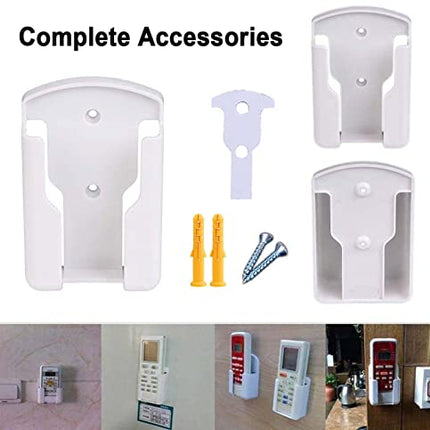 MEIRRAI Porta Telecomandi da Parete, 2 pezzi Porta Telecomando da Muro Universale Scatole Portaoggetti, Portatelecomando per Condizionatore, Telecomando TV, per Casa, Ufficio e Altro Ancora