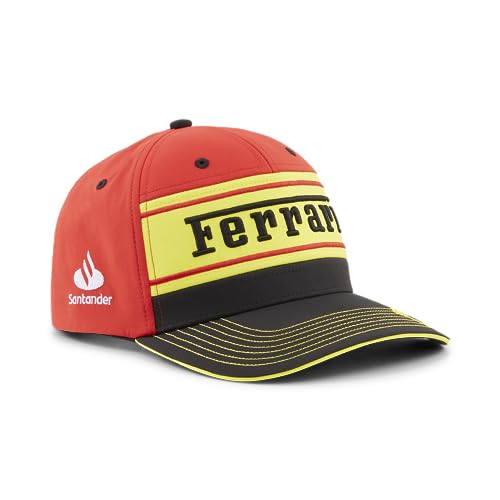 PUMA Scuderia Ferrari Cappello Charles Leclerc Monza 2023 Special Edition - Rosso/Giallo/Nero - Taglia Unica