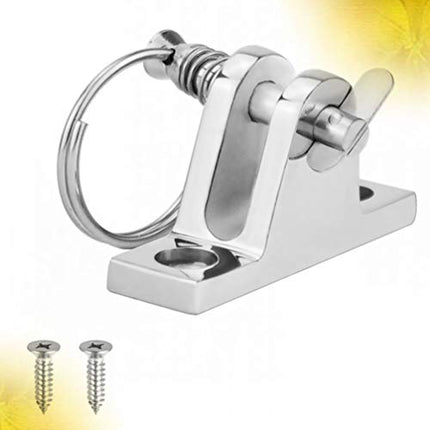 iplusmile Tendalino Parasole per Barca in Acciaio Inox Tendalino Ponte per Barche Supporto da Ponte Girevole da Ponte per Barche Accessori da Tetto per Barche Argento