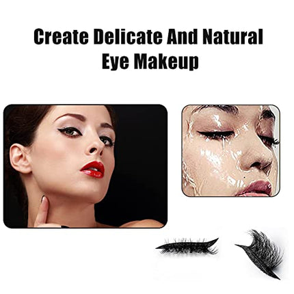 Adesivi Per Eyeliner Con Ciglia, Ciglia Finte Adesivi Per Eyeliner, Adesivi Per Ciglia E Eyeliner, Adesivi Per Ciglia Finte, Ciglia Finte Adesivi Per Ciglia, 3D Ciglia Lunghe E Spesse, 4 Paia