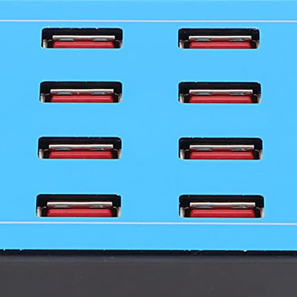 Stazione di Ricarica USB, Caricatore Rapido 100 W 5 V 20 A Ricarica Rapida 20 Porte Hub USB Stazione di Ricarica con Ventola di Raffreddamento da 50 Gradi per Telefoni, Tablet e Altri Elettronica