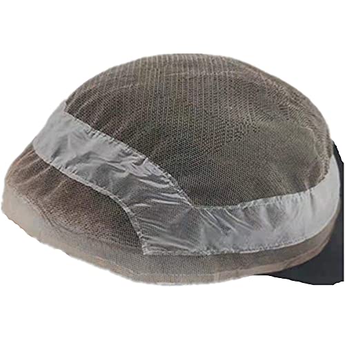 N.L.W. Parrucchino da uomo PU Front Pizzo Toupee Pezzi dei Capelli Umani europei per gli protesi capelli uomo 8×10 pollici sottile 0.06 cm Uomo Parrucca Sistema parrucchino Sostituzione in oro