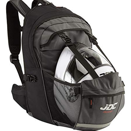 JDC Zaino Impermeabile da Moto con Porta/Reggicasco. 24L, espandibile a 36L – Frontier