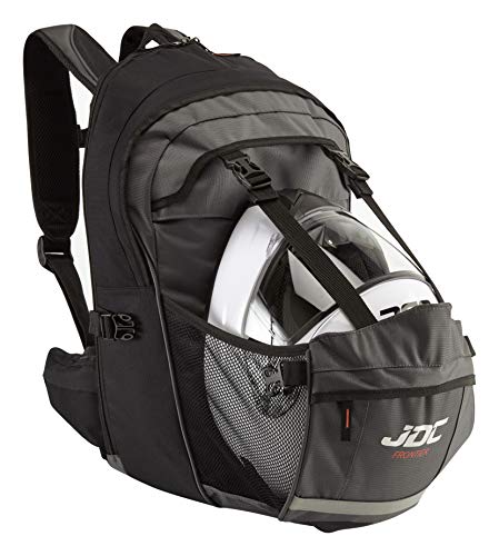 JDC Zaino Impermeabile da Moto con Porta/Reggicasco. 24L, espandibile a 36L – Frontier