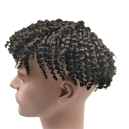 360 parrucche da uomo del merletto completo per il sistema di sostituzione dei capelli degli uomini neri di Afro 8×10 pollici (#1 8mm)