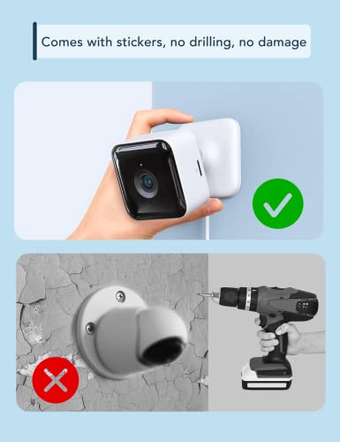 GNCC C2 Telecamera WiFi Interno, 1080P Videocamera Sorveglianza Interno WiFi per Bambini, Visione Notturna, Audio Bidirezionale, Notifiche in Tempo Reale del Sensore di Movimento, Compatibile Alexa