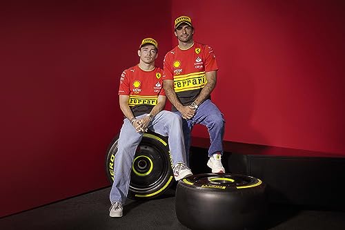 PUMA Scuderia Ferrari Tshirt Monza 2023 Edizione Speciale - Rosso/Giallo/Nero - Taglia: M