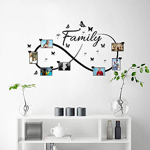 Casa Adesivi da Parete per Foto Famiglia Family Muro Adesivo Murali Decorativo Decorazione fai da te Domestica Porta Camera da Letto Soggiorno