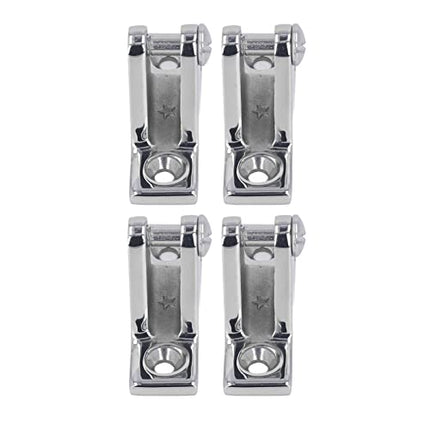 Kuuleyn Bimini Top per Barche, 4 Pezzi Cerniera di Coperta per Barca Acciaio Inossidabile 316 Hardware di Montaggio Superiore Tendalino Accessori Fissi