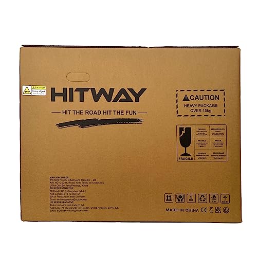 HITWAY Bk2, BK2-BLACKGREEN Unisex Adulto, Nero, Taglia Unica