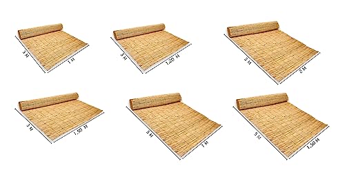 Il Gruppone Passione Casa Arella in bambù per Recinzioni Frangivento Frangivista Stuoia Canne di Bamboo Naturale Giardini Balconi Schermo Privacy Ombreggiante - Naturale - 2x3 M