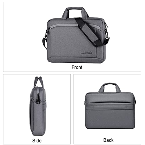 FANDARE Borsa Porta PC Borsa per 12.9 pollice Laptop Borsa Messenger Borsa a Tracolla Ventiquattrore per Donna Uomo Insegnanti Scuola Viaggio Lavoro Università ScuolaGrigio scuro