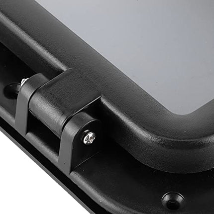 Bigking Oblò, oblò apribile 4mm Oblò Rettangolare in Vetro temperato Finestra Resistente ai Raggi ultravioletti per Yacht 400x200mm