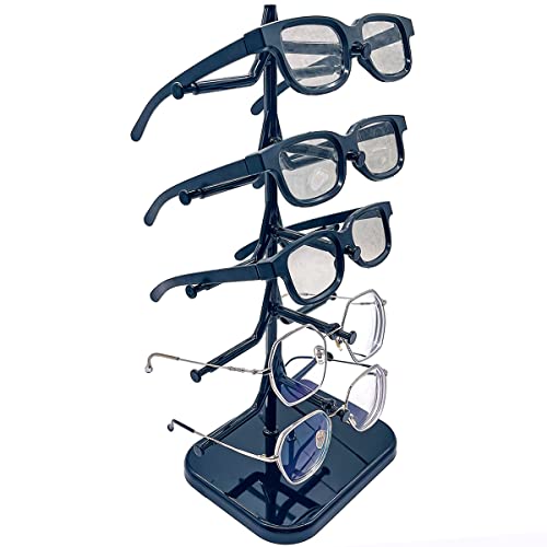 Supporto per occhiali Portaocchiali Espositore Da Sole Per Occhiali a 5 Strati Sole Sunglasses Display per la Conservazione e la Presentazione, per casa, ufficio, scrivania, idea regalo