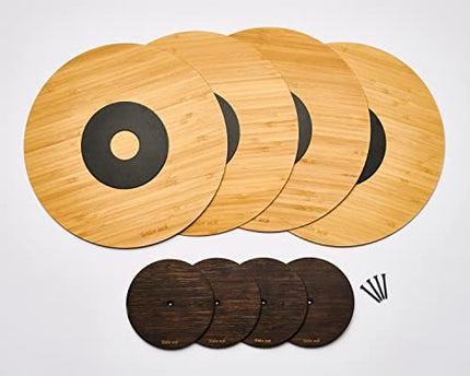 Twelve Inch Original 4ECO Supporto invisibile da parete per album Cover – Per attaccare dischi e custodie per dischi in vinile come decorazione da parete senza cornice (marrone)