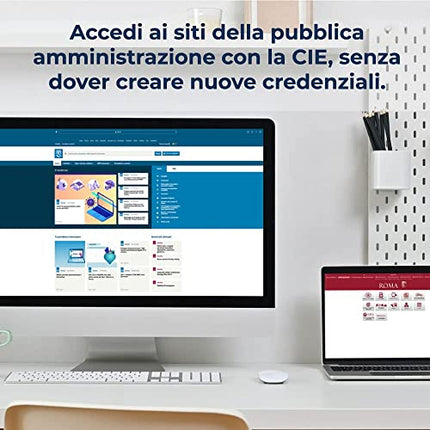 Bit4id Lettore CIE 3.0 per Carta d’Identità Elettronica, Tessera Sanitaria e Carte contactless miniLector CIE connessione USB e Compatibile con Windows, Mac, Linux