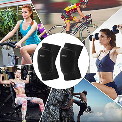 EULANT Elastico Ginocchiere Pallavolo Donna,Morbido Ginocchiere Danza,Protezione del Ginocchio Sport per Bambini & Junior & Adulti per Bici mtb Calcio Basket Scooter Ginnastica Ritmica Gattonare