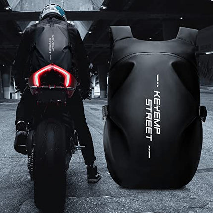 HYC00 Zaini moto per uomo Zaino per casco impermeabile, Accessori moto, Borse per laptop, Zaini da viaggio, Borse scuola per studenti
