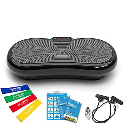 Fitness Pedana Vibrante Ultra Slim | 5 Programmi + 180 Levelli | Altoparlanti Bluetooth | Dimensioni Ridotte | Design Made in UK | Performance Durevole