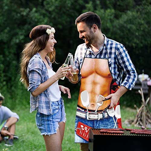 Cosysparks Grembiule Cucina Uomo Divertenti, Grembiule Uomo Divertenti Grembiule Sexy Cucina Grembiuli da Cucina Bbq Party Grembiule Adulto Per Gli Uomini Regalo (Stile 1)