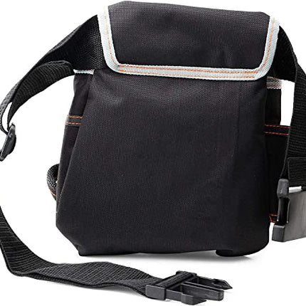 SYCEES Borsa Porta Attrezzi Untensili Manuali Elettrici per Elettricista Carpentiere Marsupio Borsa da Elettricista in Tessuto Oxford Resistente di 600D Colore Nero