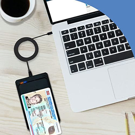 Bit4id Lettore CIE 3.0 per Carta d’Identità Elettronica, Tessera Sanitaria e Carte contactless miniLector CIE connessione USB e Compatibile con Windows, Mac, Linux