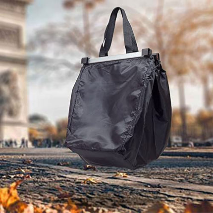 achilles, Easy-Shopper "Alu", Borsa per carrello della spesa, trolley pieghevole per la spesa, shopping bag adatto a tutti gli attuali carrelli spesa, 33x50x38cm
