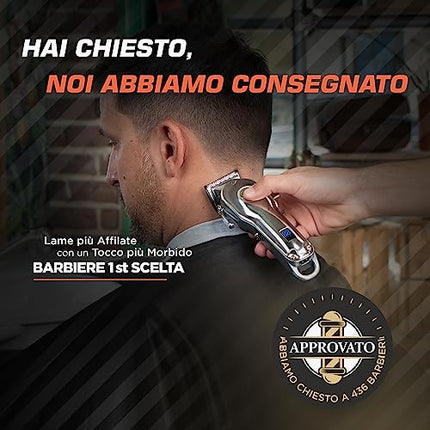 Fagaci Tagliacapelli Professionali con Taglio Estremamente Fine, Tagliacapelli Cordless per Uomo, per Barbiere, per Kit Taglio Capelli, Elettrico, Maquina de Cortar Cabello