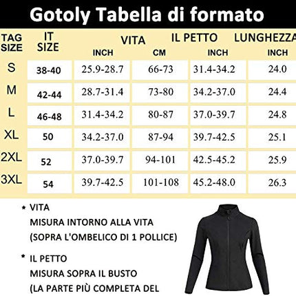 Gotoly Maglia Sauna Dimagrant Donna Tuta per Sudare Dimagrire Fitness Manica Lunga T-Shirt Fascia Dimagrante Canotta Termici Sportiva Gilet Body Shaper (Nero, M)
