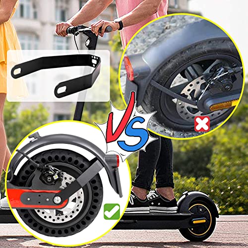 JIAMOEAT Parafango Monopattino Elettrico Parafango Posteriore Scooter Ricambi Monopattino Elettrico Accessori Xiaomi M365 con Fanali Posteriori Supporto di Metallo per Xiaomi 1s, Essential, PRO 2