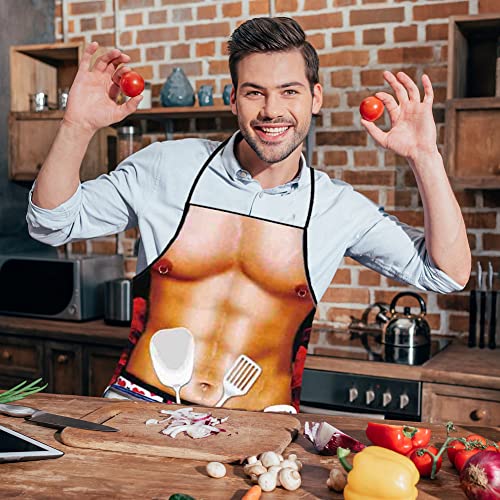 Cosysparks Grembiule Cucina Uomo Divertenti, Grembiule Uomo Divertenti Grembiule Sexy Cucina Grembiuli da Cucina Bbq Party Grembiule Adulto Per Gli Uomini Regalo (Stile 1)