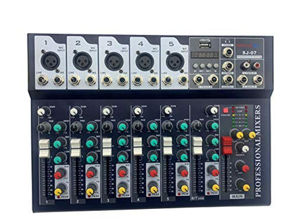 BES SRL Mixer Controller Audio Professionale 7 canali USB Karaoke mp3 dj F7 USB