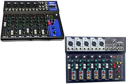 BES SRL Mixer Controller Audio Professionale 7 canali USB Karaoke mp3 dj F7 USB