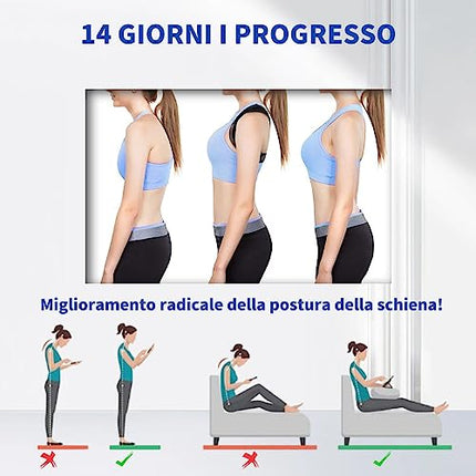 Busto Fascia Correttore Posturale per Spalle e Schiena, Supporto Postura Schiena per Schiena Dritta Uomo e Donna, Raddrizza Spalle, Alta Efficienza e Qualità, Traspirante e Confortevole,XL