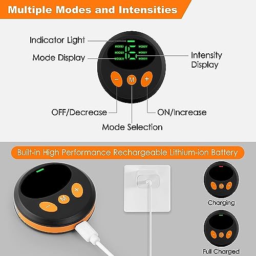 Elettrostimolatore Muscolare - Addominali Elettrostimolatore, Cintura Elettrostimolatore per Addominali, Cintura Addominale per Muscoli Addominali snelli e tonici - Nessun Cuscinetto di Ricambio mai