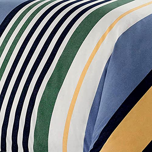 Nautica Home Dover - Set Copripiumino 100% Cotone, Satin, 155 x 205 cm + 50 x 80 cm